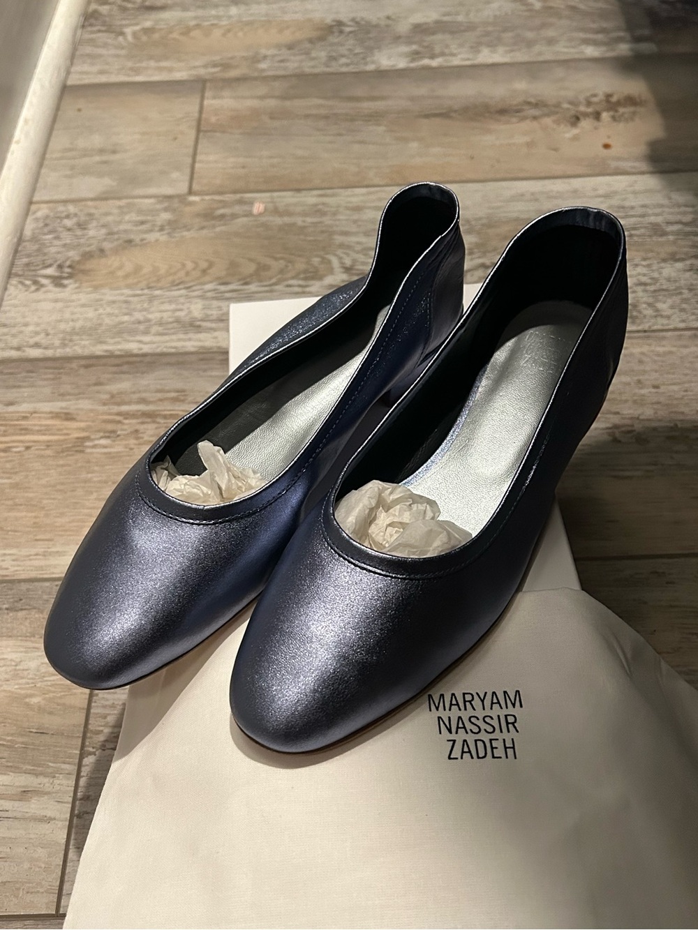 NIB MNZ Maryam Nassir Zadeh Serafina Flats in Spill 39.5